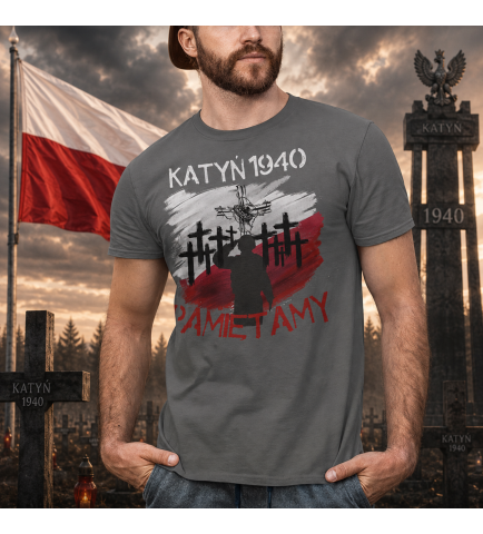 KOSZULKA PATRIOTYCZNI KATYŃ PAMIETAMY